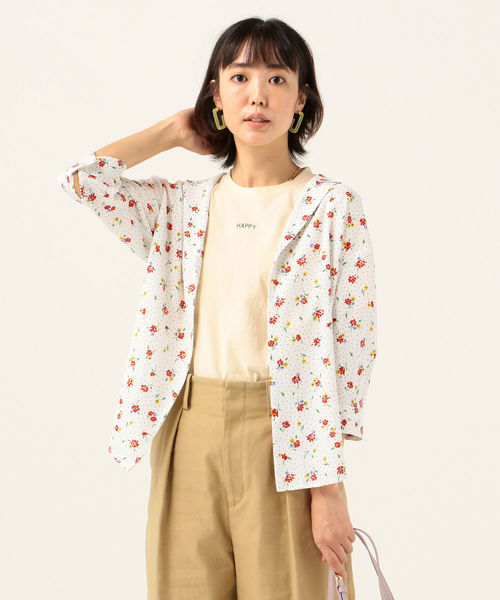 SHIPS any（シップス エニィ）の「SHIPS any:ロゴTシャツ(happy)（Tシャツ/カットソー・レディース・ホワイト/チャコールグレー/オレンジ/クリーム・ONE SIZE）」の11枚目の写真