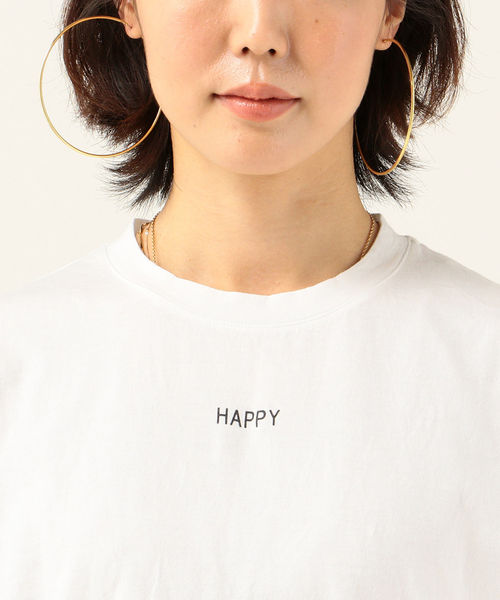 SHIPS any（シップス エニィ）の「SHIPS any:ロゴTシャツ(happy)（Tシャツ/カットソー・レディース・ホワイト/チャコールグレー/オレンジ/クリーム・ONE SIZE）」の20枚目の写真