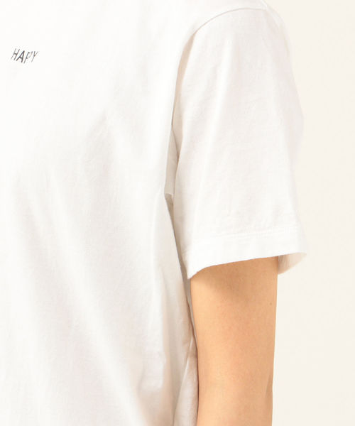 SHIPS any（シップス エニィ）の「SHIPS any:ロゴTシャツ(happy)（Tシャツ/カットソー・レディース・ホワイト/チャコールグレー/オレンジ/クリーム・ONE SIZE）」の21枚目の写真