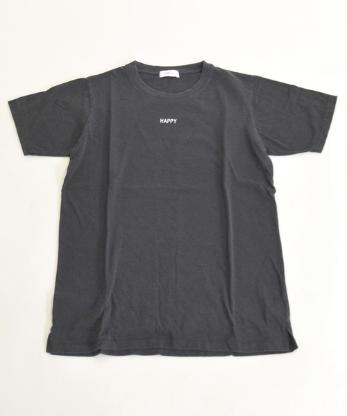 SHIPS any（シップス エニィ）の「SHIPS any:ロゴTシャツ(happy)（Tシャツ/カットソー・レディース・ホワイト/チャコールグレー/オレンジ/クリーム・ONE SIZE）」の3枚目の写真