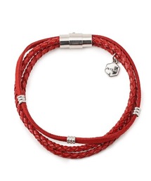 LUXSTYLE（ラグスタイル）の「編み込みレザーブレスレット（ブレスレット）」