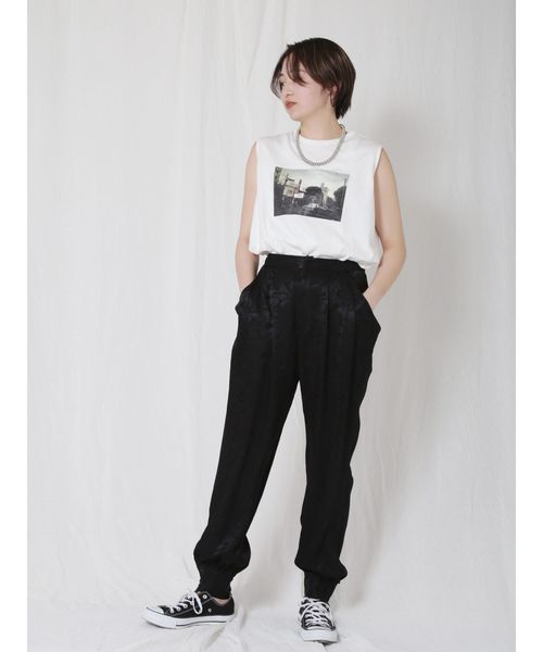 Ungrid（アングリッド）の「フォトプリントボックスタンク（タンクトップ・レディース・モカ/チャコールグレー/オフホワイト・FREE）」の14枚目の写真