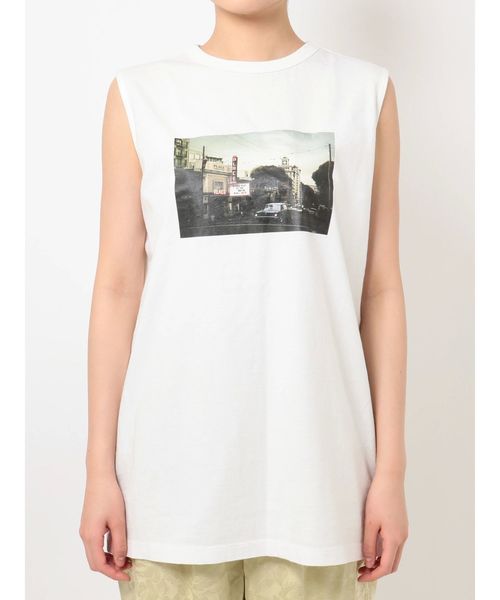 Ungrid（アングリッド）の「フォトプリントボックスタンク（タンクトップ・レディース・モカ/チャコールグレー/オフホワイト・FREE）」の12枚目の写真