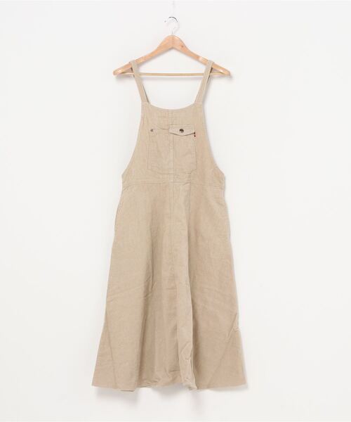 grn（ジーアールエヌ）の「【grn】コーデュロイジャンパースカート /GL33039Q（ジャンパースカート・レディース・ブラック/ベージュ/オリーブ/グレー系その他・FREE）」の8枚目の写真