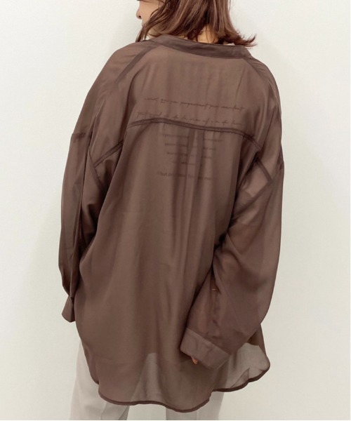 apres jour mignon（アプレジュールミニョン）の「シア―シャツTシャツセット【ZOZOTOWN限定アイテム】（シャツ/ブラウス・レディース・その他/パープル/ダークブラウン/ブラック・フリー）」の3枚目の写真