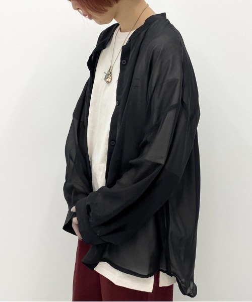 apres jour mignon（アプレジュールミニョン）の「シア―シャツTシャツセット【ZOZOTOWN限定アイテム】（シャツ/ブラウス・レディース・その他/パープル/ダークブラウン/ブラック・フリー）」の7枚目の写真