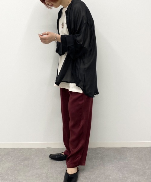 apres jour mignon（アプレジュールミニョン）の「シア―シャツTシャツセット【ZOZOTOWN限定アイテム】（シャツ/ブラウス・レディース・その他/パープル/ダークブラウン/ブラック・フリー）」の12枚目の写真