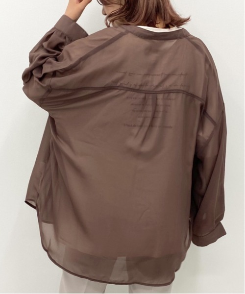 apres jour mignon（アプレジュールミニョン）の「シア―シャツTシャツセット【ZOZOTOWN限定アイテム】（シャツ/ブラウス・レディース・その他/パープル/ダークブラウン/ブラック・フリー）」の18枚目の写真