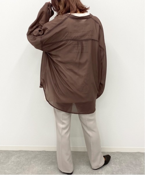apres jour mignon（アプレジュールミニョン）の「シア―シャツTシャツセット【ZOZOTOWN限定アイテム】（シャツ/ブラウス・レディース・その他/パープル/ダークブラウン/ブラック・フリー）」の22枚目の写真
