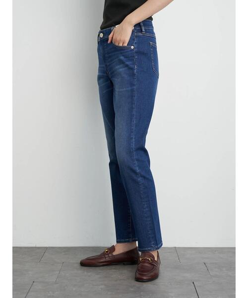 AMERICAN HOLIC（アメリカンホリック）の「シガレットフィットデニム　＊（デニムパンツ・レディース・ワンウォッシュ/インディゴブルー・XS/L/S/M）」の9枚目の写真