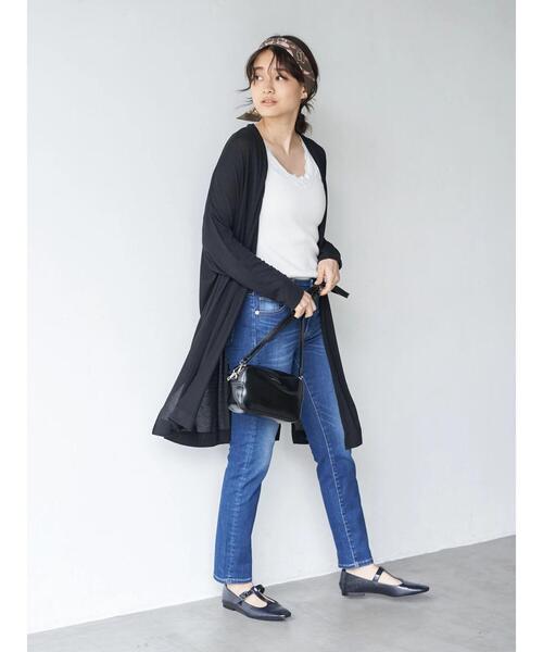 AMERICAN HOLIC（アメリカンホリック）の「シガレットフィットデニム　＊（デニムパンツ・レディース・ワンウォッシュ/インディゴブルー・XS/L/S/M）」の14枚目の写真