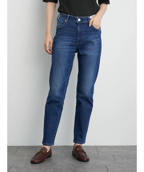AMERICAN HOLIC（アメリカンホリック）の「シガレットフィットデニム　＊（デニムパンツ・レディース・ワンウォッシュ/インディゴブルー・XS/L/S/M）」の2枚目の写真