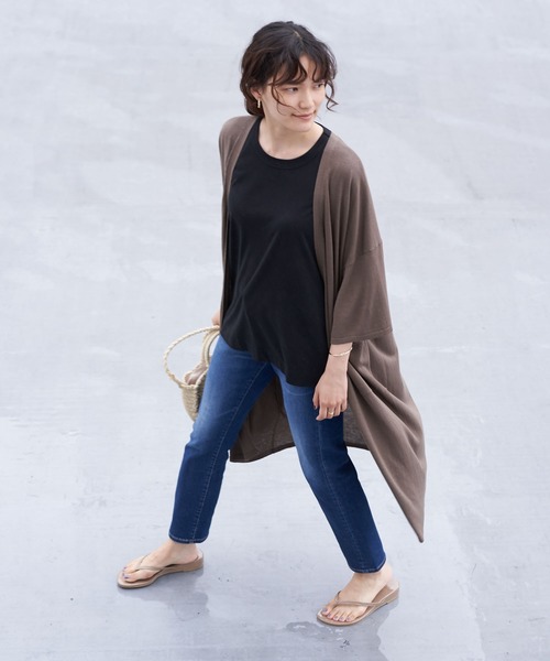 AMERICAN HOLIC（アメリカンホリック）の「シガレットフィットデニム　＊（デニムパンツ・レディース・ワンウォッシュ/インディゴブルー・XS/L/S/M）」の5枚目の写真