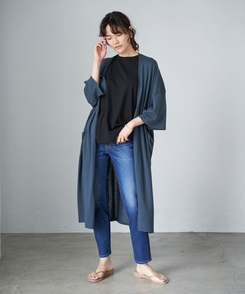 AMERICAN HOLIC（アメリカンホリック）の「シガレットフィットデニム　＊（デニムパンツ・レディース・ワンウォッシュ/インディゴブルー・XS/L/S/M）」の7枚目の写真