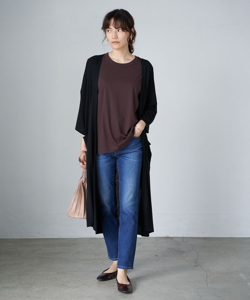 AMERICAN HOLIC（アメリカンホリック）の「シガレットフィットデニム　＊（デニムパンツ・レディース・ワンウォッシュ/インディゴブルー・XS/L/S/M）」の6枚目の写真