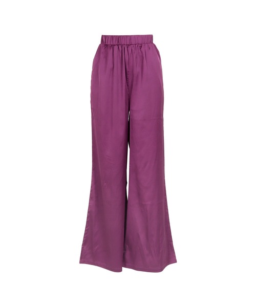 KOBE LETTUCE（コウベレタス）の「リラックスサテンイージーパンツ（その他パンツ・レディース・ブラウン/グリーン系その他2/ピンク/グリーン系その他/ベージュ/グリーン系その他3/パープル/ブルー/ピンク系/グレー・FREE）」の8枚目の写真