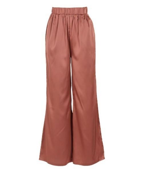 KOBE LETTUCE（コウベレタス）の「リラックスサテンイージーパンツ（その他パンツ・レディース・ブラウン/グリーン系その他2/ピンク/グリーン系その他/ベージュ/グリーン系その他3/パープル/ブルー/ピンク系/グレー・FREE）」の9枚目の写真