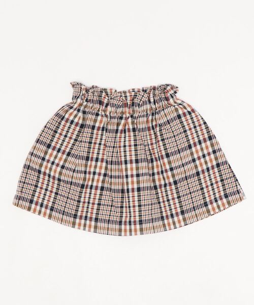 SWAP MEET MARKET（スワップミートマーケット）の「ツイルチェック ひざ下スカート(WEB限定)（スカート・キッズ・アイボリー・90/140/100/130/120/110）」の2枚目の写真