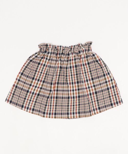 SWAP MEET MARKET（スワップミートマーケット）の「ツイルチェック ひざ下スカート(WEB限定)（スカート・キッズ・アイボリー・90/140/100/130/120/110）」の3枚目の写真