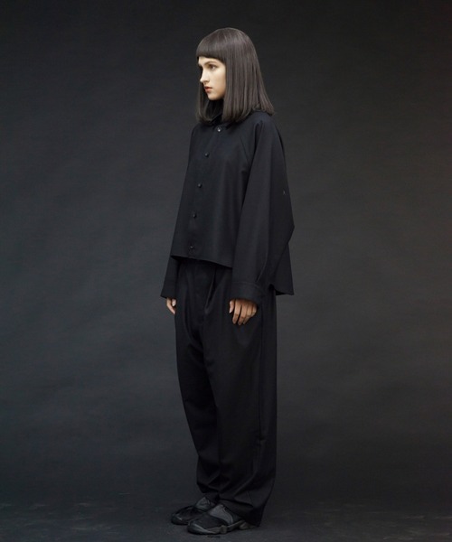 my beautiful landlet】 WOOL TWILL OVERSIZE SHIRT（シャツ