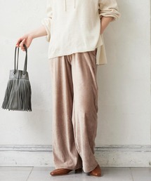 ベロアワイドパンツ
