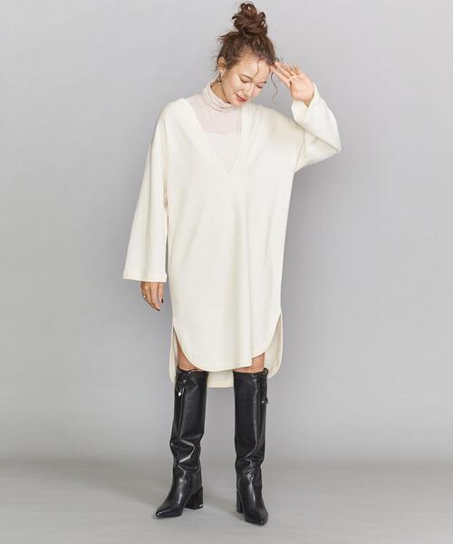 BEAUTY&YOUTH UNITED ARROWS(ビューティーアンドユースユナイテッドアローズ)の「BY カフタンニットワンピース ◆(ワンピース・レディース・ベージュ/グレー/オフホワイト・FREE)」の21枚目の写真