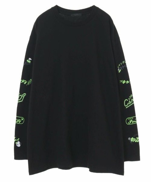 Candy Stripper（キャンディストリッパー）の「CANDY SNACK BAR L/S Tシャツ（Tシャツ/カットソー・レディース・ブラック/オフホワイト/ピンク・2）」の11枚目の写真