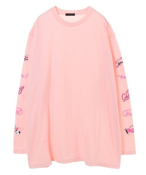 Candy Stripper（キャンディストリッパー）の「CANDY SNACK BAR L/S Tシャツ（Tシャツ/カットソー・レディース・ブラック/オフホワイト/ピンク・2）」の10枚目の写真