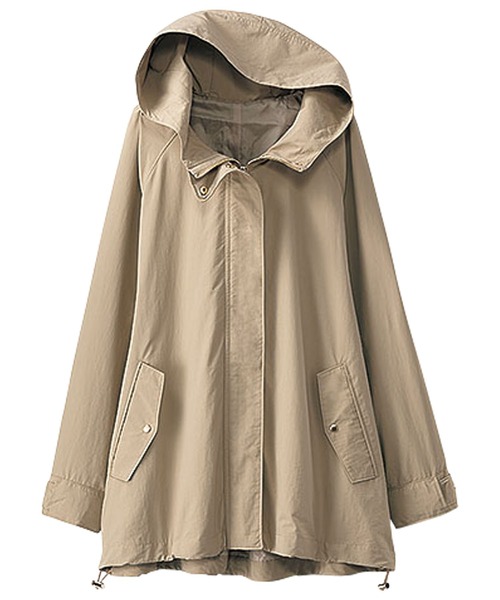 BELLUNA PLUS（ベルーナ）の「スピンドル使いマウンテンパーカー（マウンテンパーカー・レディース・ベージュ/ネイビー/カーキ・MEDIUM/LARGE/X-LARGE）」の2枚目の写真