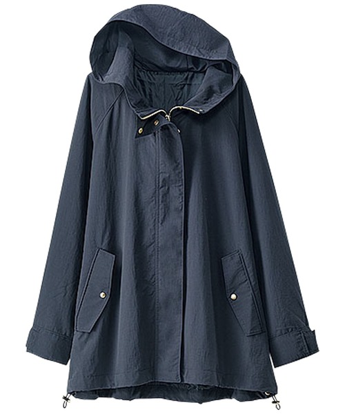 BELLUNA PLUS（ベルーナ）の「スピンドル使いマウンテンパーカー（マウンテンパーカー・レディース・ベージュ/ネイビー/カーキ・MEDIUM/LARGE/X-LARGE）」の5枚目の写真