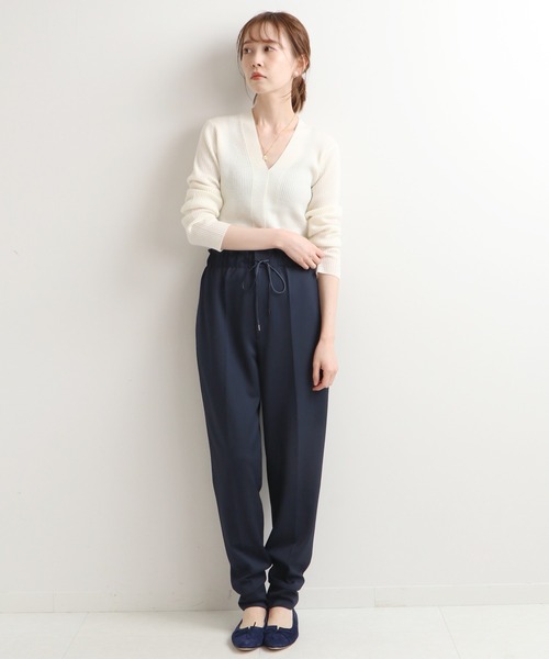 IENA（イエナ）の「カットツイル イージーパンツ◆（その他パンツ・レディース・ナチュラル/ネイビー・34/36/38/40）」の6枚目の写真