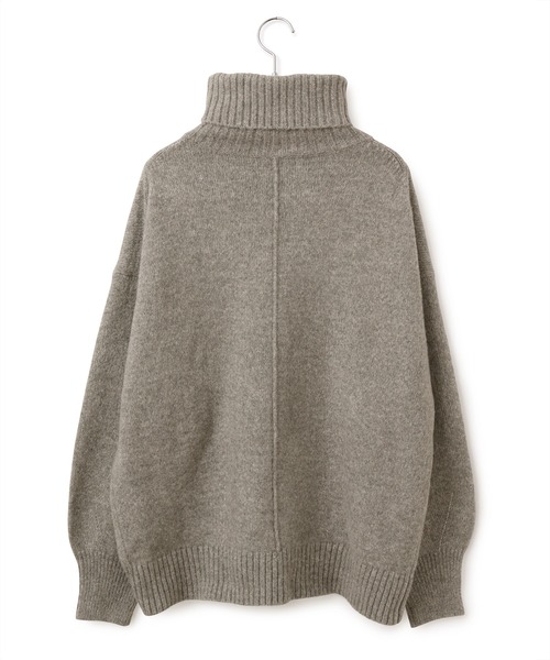 ADAM ET ROPE'(アダムエロペ)の「【アウトレット店舗・WEB限定】ウール混ソフト天竺タートル(ニット/セーター・レディース・ブラウン/グレー/ダークパープル/ベージュ系その他・FREE)」の20枚目の写真