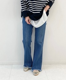 SLOBE IENA | 【Healthy denim/ヘルシーデニム】SLOBE別注 フレアデニムパンツ【手洗い可】◆(デニムパンツ)