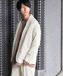 ZIP FIVE | ポリトロリラックスシングルテーラードジャケット 2ボタン【セットアップ可能】(テーラードジャケット)