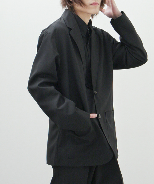 ZIP FIVE（ジップファイブ）の「【ZIP FIVE】ポリトロリラックスシングルテーラードジャケット 2ボタン（テーラードジャケット・メンズ・ブラック/ブラウン/グレー/ブルー/アイボリー・MEDIUM/LARGE/X-LARGE）」の14枚目の写真