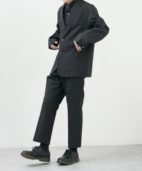 ZIP FIVE（ジップファイブ）の「【ZIP FIVE】ポリトロリラックスシングルテーラードジャケット 2ボタン（テーラードジャケット・メンズ・ブラック/ブラウン/グレー/ブルー/アイボリー・MEDIUM/LARGE/X-LARGE）」の20枚目の写真