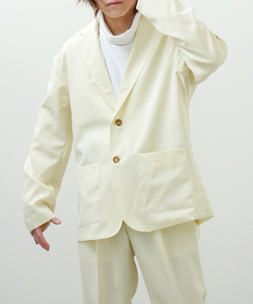 ZIP FIVE（ジップファイブ）の「【ZIP FIVE】ポリトロリラックスシングルテーラードジャケット 2ボタン（テーラードジャケット・メンズ・ブラック/ブラウン/グレー/ブルー/アイボリー・MEDIUM/LARGE/X-LARGE）」の18枚目の写真