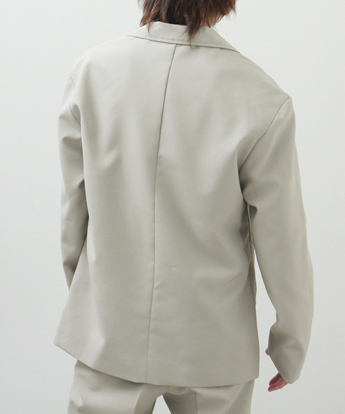 ZIP FIVE（ジップファイブ）の「【ZIP FIVE】ポリトロリラックスシングルテーラードジャケット 2ボタン（テーラードジャケット・メンズ・ブラック/ブラウン/グレー/ブルー/アイボリー・MEDIUM/LARGE/X-LARGE）」の16枚目の写真