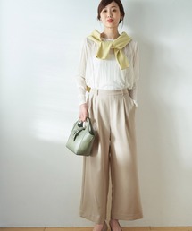 ROPE' PICNIC | ライトダブルクロスサス付きワイドパンツ(その他パンツ)