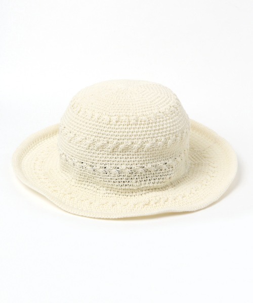 studio CLIP(スタディオクリップ)の「洗える和紙細編みハット(ハット・レディース・ブラウン/グレー/オフホワイト・FREE)」の6枚目の写真