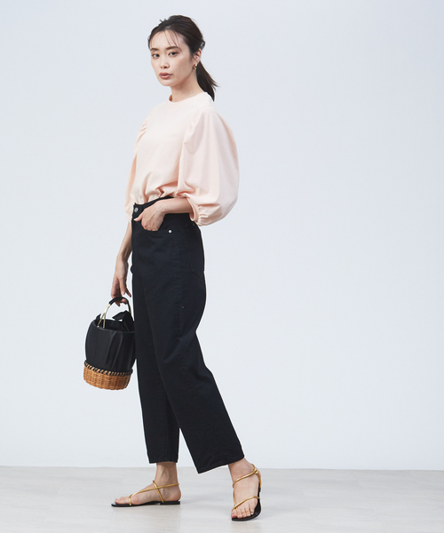 qualite（カリテ）の「ギャザーパフスリーブカットソー（Tシャツ/カットソー・レディース・オフホワイト/ブルー/オレンジ系その他2・フリー）」の16枚目の写真