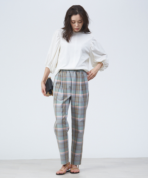 qualite（カリテ）の「ギャザーパフスリーブカットソー（Tシャツ/カットソー・レディース・オフホワイト/ブルー/オレンジ系その他2・フリー）」の19枚目の写真