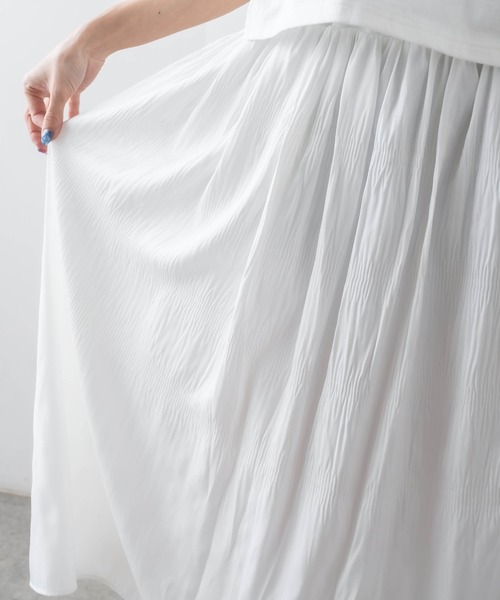 RASVOA（ラスボア）の「デニムライクロングスカート（スカート・レディース・ブラック/オフホワイト/ブルー・FREE）」の20枚目の写真