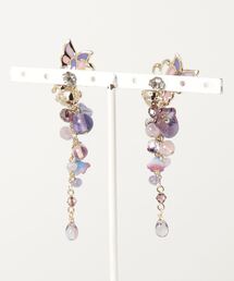 アナスイ　花柄こぶたモチーフのピアス アナ スイ
