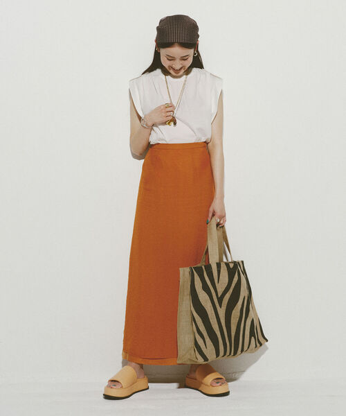 Ray BEAMS（レイビームス）の「Ray BEAMS / エポレット ノースリーブ シャツ（シャツ/ブラウス・レディース・ブラック/ホワイト・ONE SIZE）」の9枚目の写真