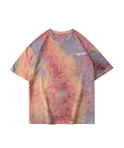 HOOK（フック）の「【HOOK】個性派タイダイ染め半袖tシャツ（Tシャツ/カットソー・メンズ・ブルー/レッド・XL/L/M）」の6枚目の写真