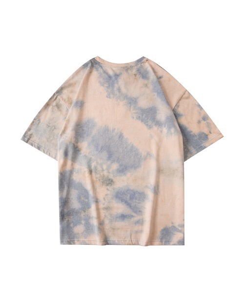 HOOK（フック）の「【HOOK】個性派タイダイ染め半袖tシャツ（Tシャツ/カットソー・メンズ・ブルー/レッド・XL/L/M）」の5枚目の写真