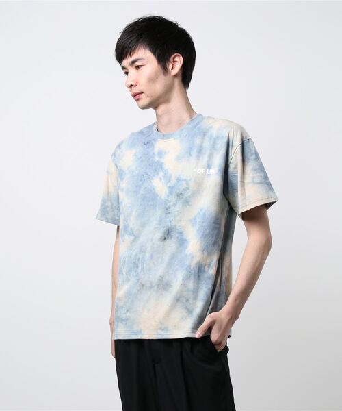 HOOK（フック）の「【HOOK】個性派タイダイ染め半袖tシャツ（Tシャツ/カットソー・メンズ・ブルー/レッド・XL/L/M）」の4枚目の写真