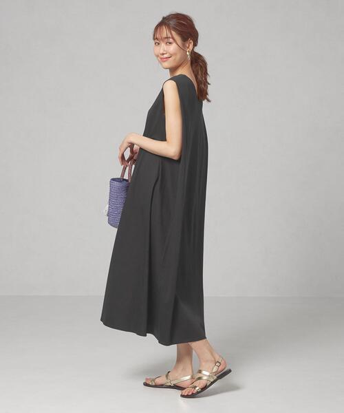 closet story（クローゼットストーリー）の「＜closet story＞□CSC カタタック ロングワンピース -手洗い可能-（ワンピース・レディース・ブラック/ロイヤルブルー・FREE）」の14枚目の写真