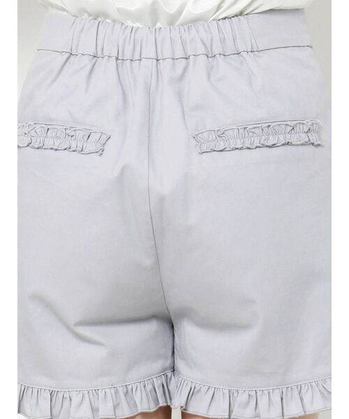 merry jenny（メリージェニー）の「line frill チノショートパンツ（その他パンツ・レディース・ライトブルー/ブラック/ベージュ・FREE）」の11枚目の写真